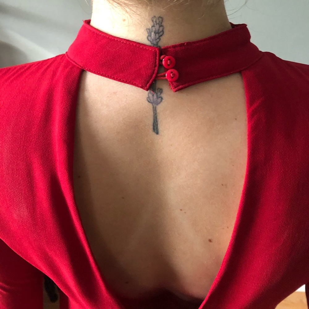 Red Lulu’s Deep Neck Mini - Picture 4 of 4